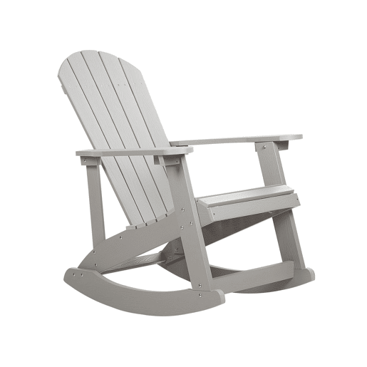 Cadeira de baloiço para jardim ADIRONDACK Cinzento claro