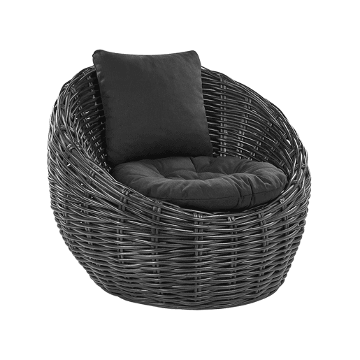 Cadeira de jardim LERICI Rattan Preto