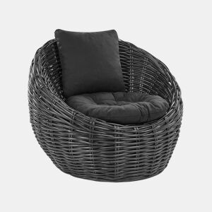 Cadeira de jardim LERICI Rattan Preto