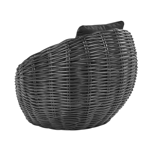 Cadeira de jardim LERICI Rattan Preto