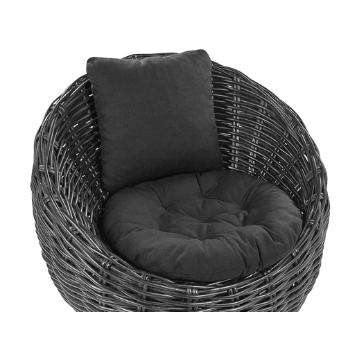 Cadeira de jardim LERICI Rattan Preto