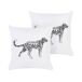 Beliani Cojín decorativo MARULA 45x45 Beliani Cojín decorativo MARULA 45x45 Blanco