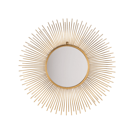 Espelho CILLY 80 cm 80 cm Metal Dourado