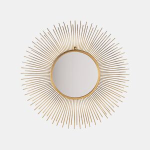 Espelho CILLY 80 cm 80 cm Metal Dourado
