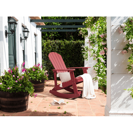 Cadeira de baloiço para jardim ADIRONDACK Vermelho