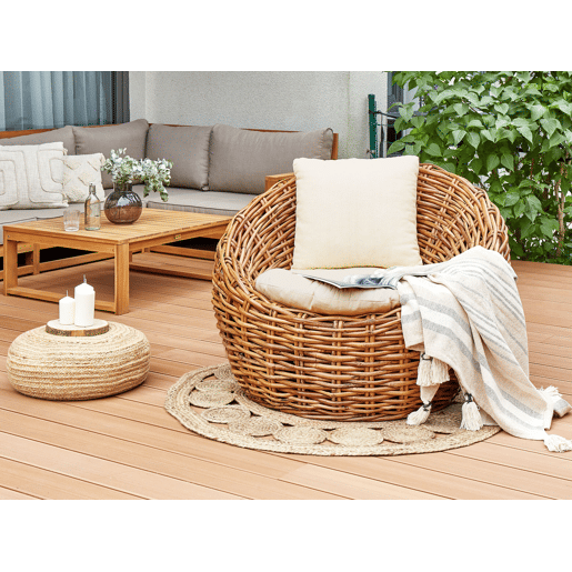 Cadeira de jardim LERICI Rattan Natural