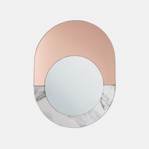 Espelho RETY 50 cm 65 cm Pedra Rosa-dourado