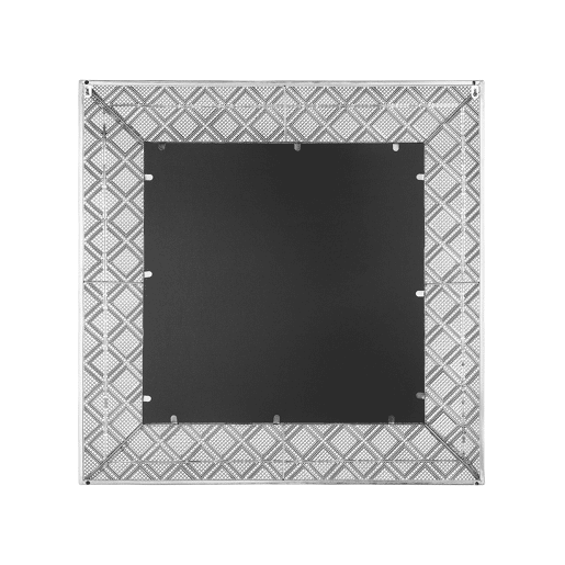 Espelho EVETTES 80 cm 80 cm Metal Prateado