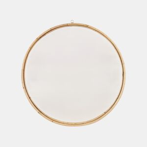 Espelho BARUNG 60 cm 60 cm Rattan Natural Creme