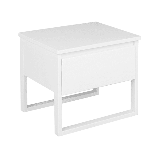 Mesa de cabeceira com gaveta GIULIA Pinho Branco Mesa de cabeceira com gaveta GIULIA Pinho Branco