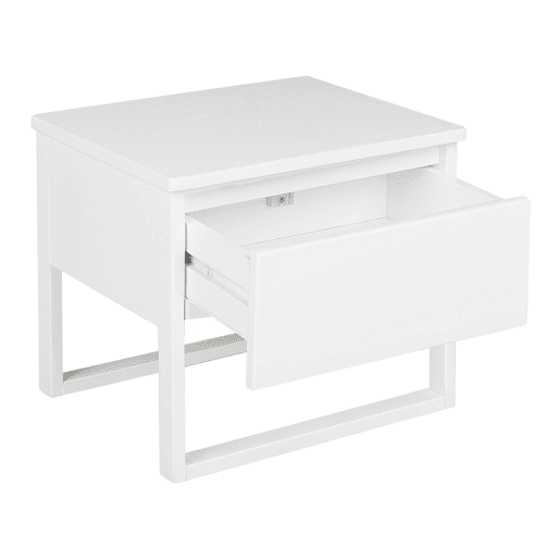 Mesa de cabeceira com gaveta GIULIA Pinho Branco Mesa de cabeceira com gaveta GIULIA Pinho Branco