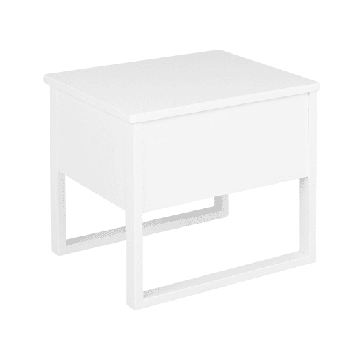 Mesa de cabeceira com gaveta GIULIA Pinho Branco Mesa de cabeceira com gaveta GIULIA Pinho Branco