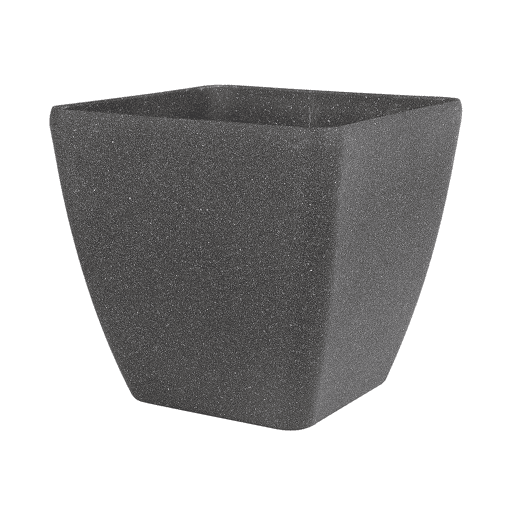 Conjunto de 2 vasos para plantas ZELI 34 cm Cinzento escuro