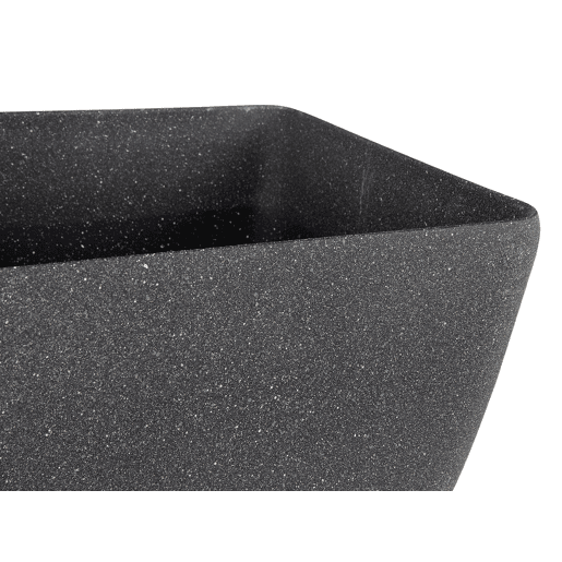 Conjunto de 2 vasos para plantas ZELI 34 cm Cinzento escuro