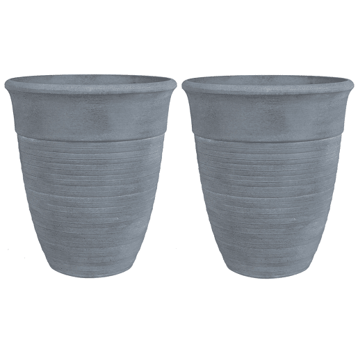 Beliani Conjunto de 2 vasos para plantas KATALIMA