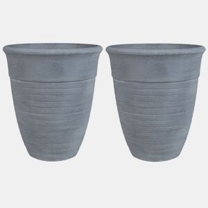 Beliani Conjunto de 2 vasos para plantas KATALIMA
