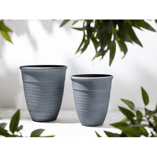 Beliani Conjunto de 2 vasos para plantas KATALIMA
