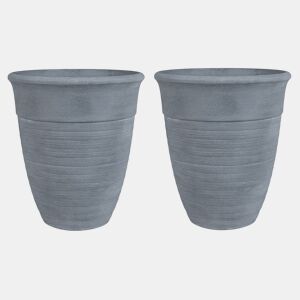 Beliani Conjunto de 2 vasos para plantas KATALIMA