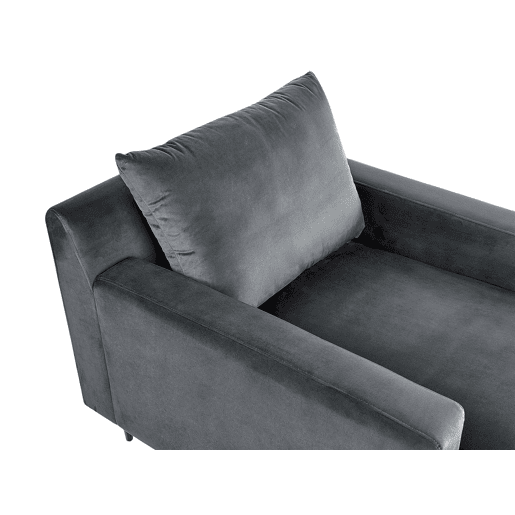 Chaise longue GUERET Veludo Cinzento Chaise longue GUERET Veludo Cinzento
