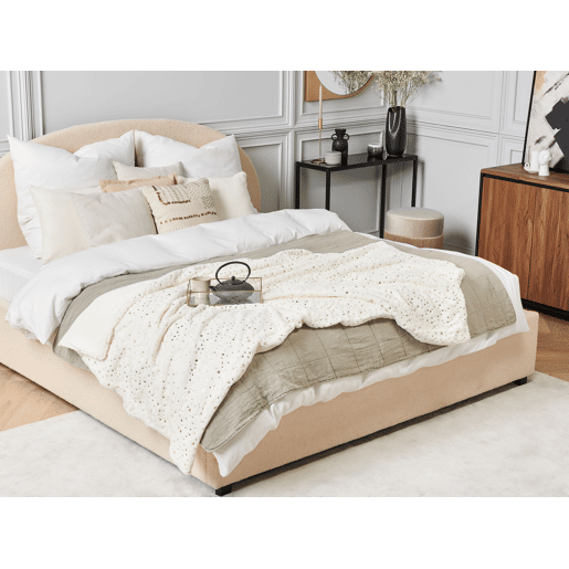 Manta ALAZEYA 150 x 200 cm Creme claro