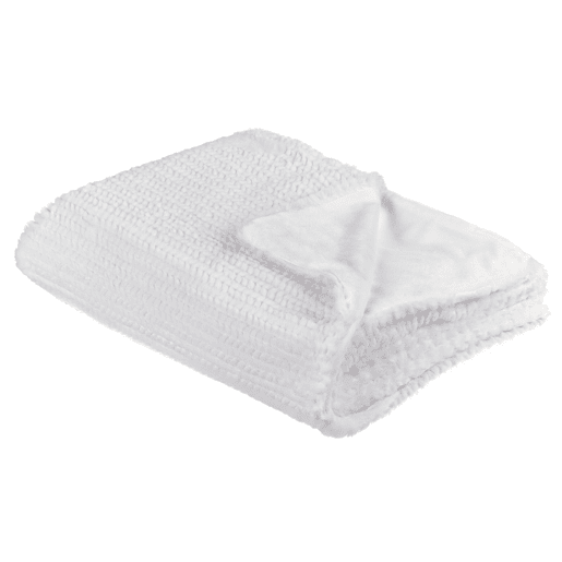 Manta BJAS 150 x 200 cm Branco Manta BJAS 150 x 200 cm Branco