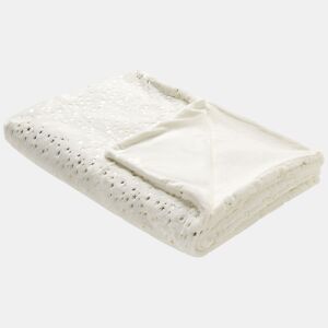Manta ALAZEYA 130 x 180 cm Creme claro
