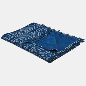 Manta SHIVPURI Algodão 130 x 180 cm Azul