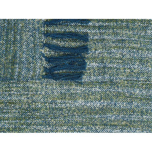 Manta PAIRE Tecido 130 x 170 cm Azul esverdeado