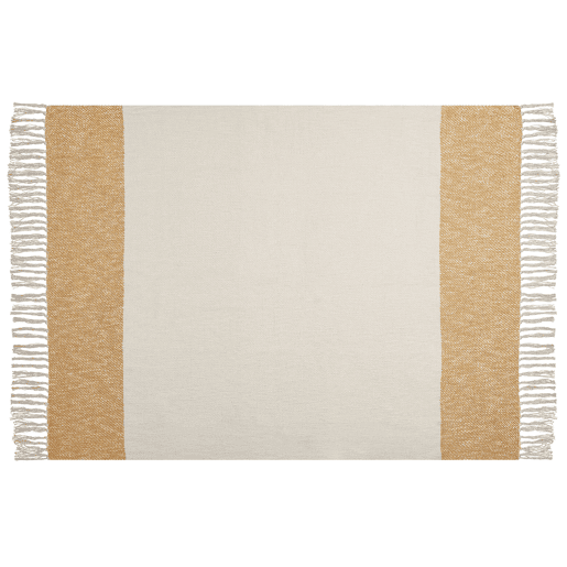 Manta SALME Tecido 130 x 170 cm Creme
