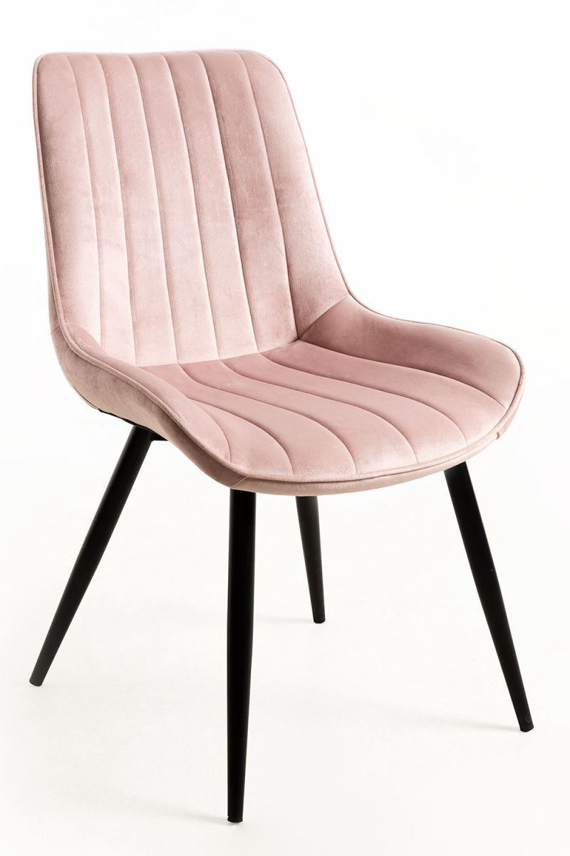 Silla lene terciopelo - rosa