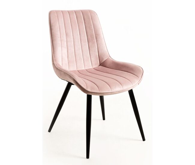 Silla lene terciopelo - rosa