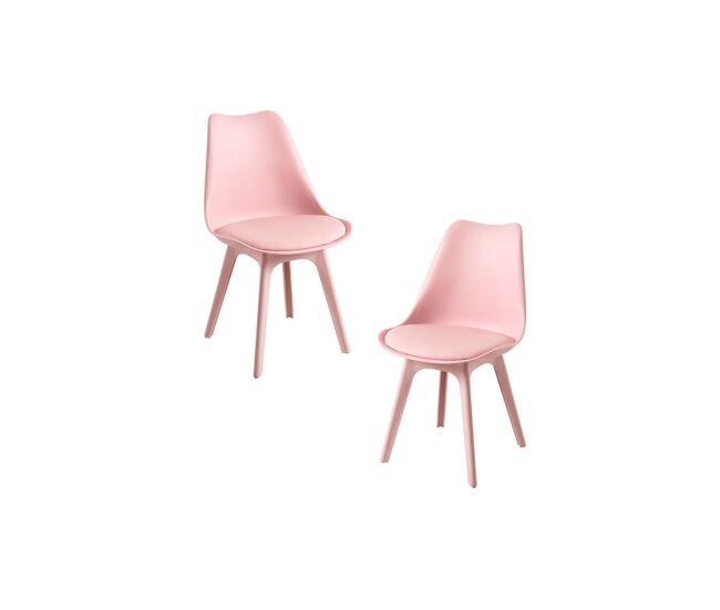 Pack 2 sillas synk suprym - rosa