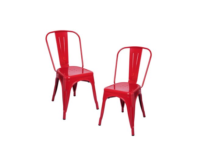 Pack 2 sillas torix - rojo