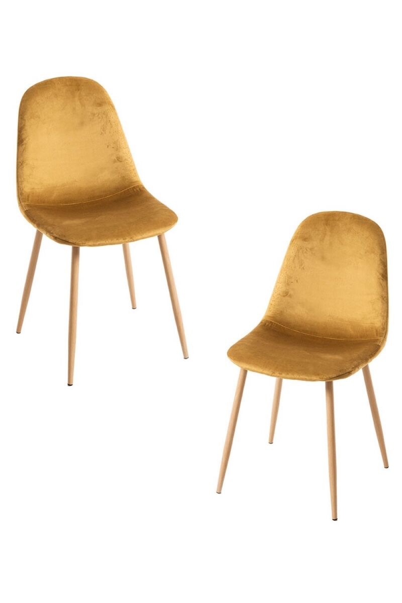 Pack 2 Sillas Teok Terciopelo