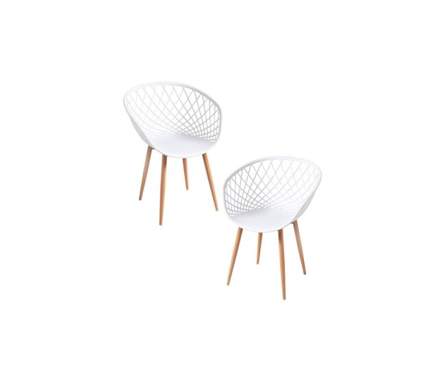 Pack 2 sillas vera - blanco