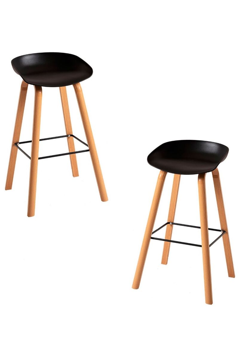 Pack 2 taburetes tolbi - negro