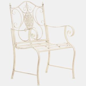 Silla de jardín Punjab Metal Crema antiguo 53X62X94 cm
