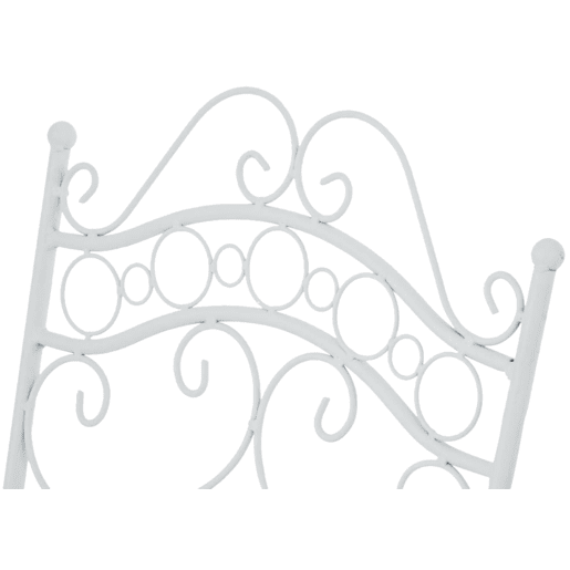 Juego de 2 sillas para jardín Indra plegables Metal Blanco 50X40X92 cm