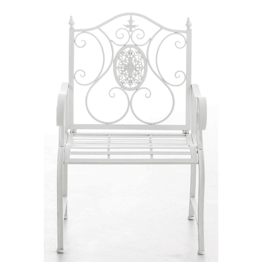 Silla de Exterior Punjab Metal Blanco 53X62X94 cm