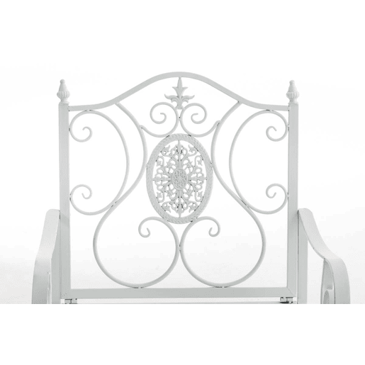 Silla de Exterior Punjab Metal Blanco 53X62X94 cm