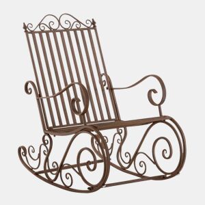 Mecedora Smilla Metal Marrón 90X56X94 cm