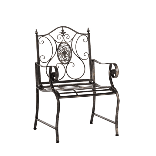 Silla de Exterior Punjab Metal Bronce 53X62X94 cm