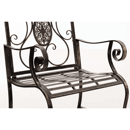 Silla de Exterior Punjab Metal Bronce 53X62X94 cm