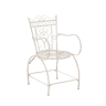 Silla de Exterior Sheela Metal Crema antiguo 60X48X88 cm