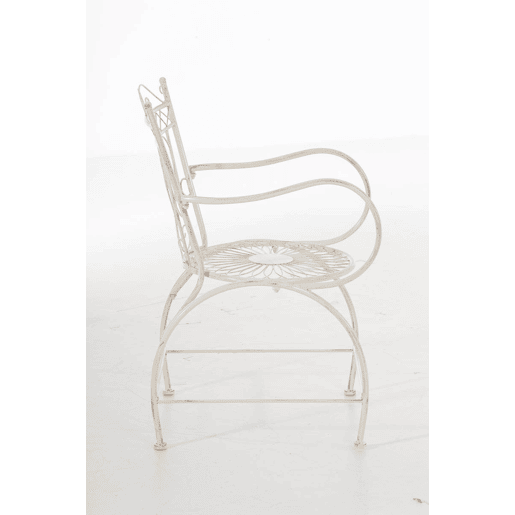 Silla de Exterior Sheela Metal Crema antiguo 60X48X88 cm Silla de Exterior Sheela Metal Crema antiguo 60X48X88 cm