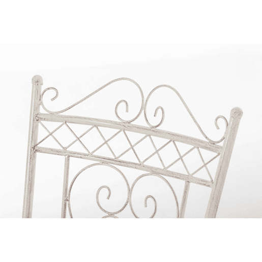 Silla de Exterior Sheela Metal Crema antiguo 60X48X88 cm Silla de Exterior Sheela Metal Crema antiguo 60X48X88 cm