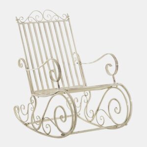 Mecedora Smilla Metal Crema antiguo 90X56X94 cm