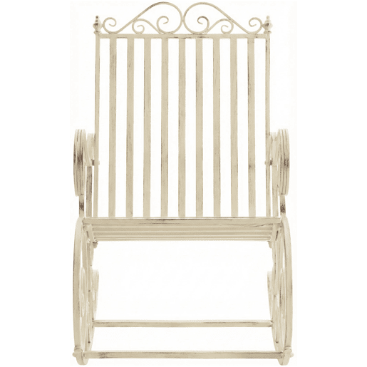 Mecedora Smilla Metal Crema antiguo 90X56X94 cm