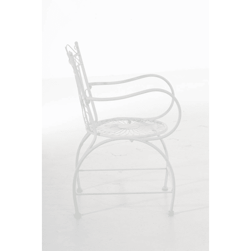 Silla de Exterior Sheela Metal Blanco 60X48X88 cm