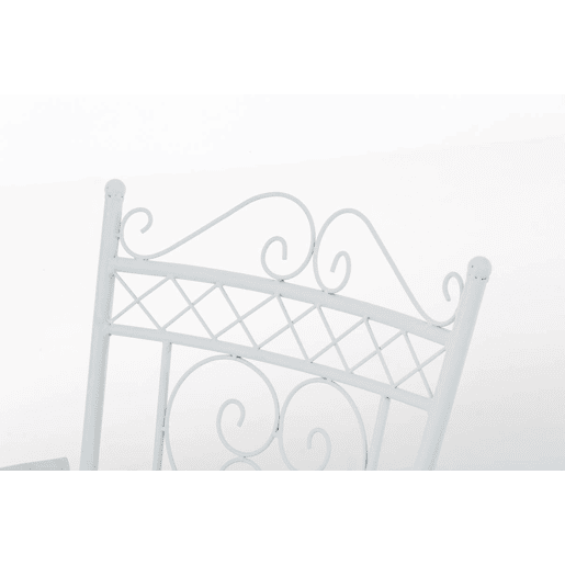 Silla de Exterior Sheela Metal Blanco 60X48X88 cm